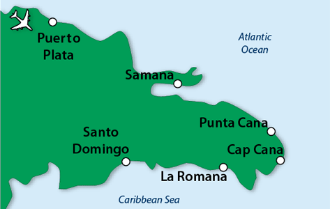 dominican republic cana punta la romana inclusive only map adults santo domingo caribbean distance between resorts puerto miles samana destinations